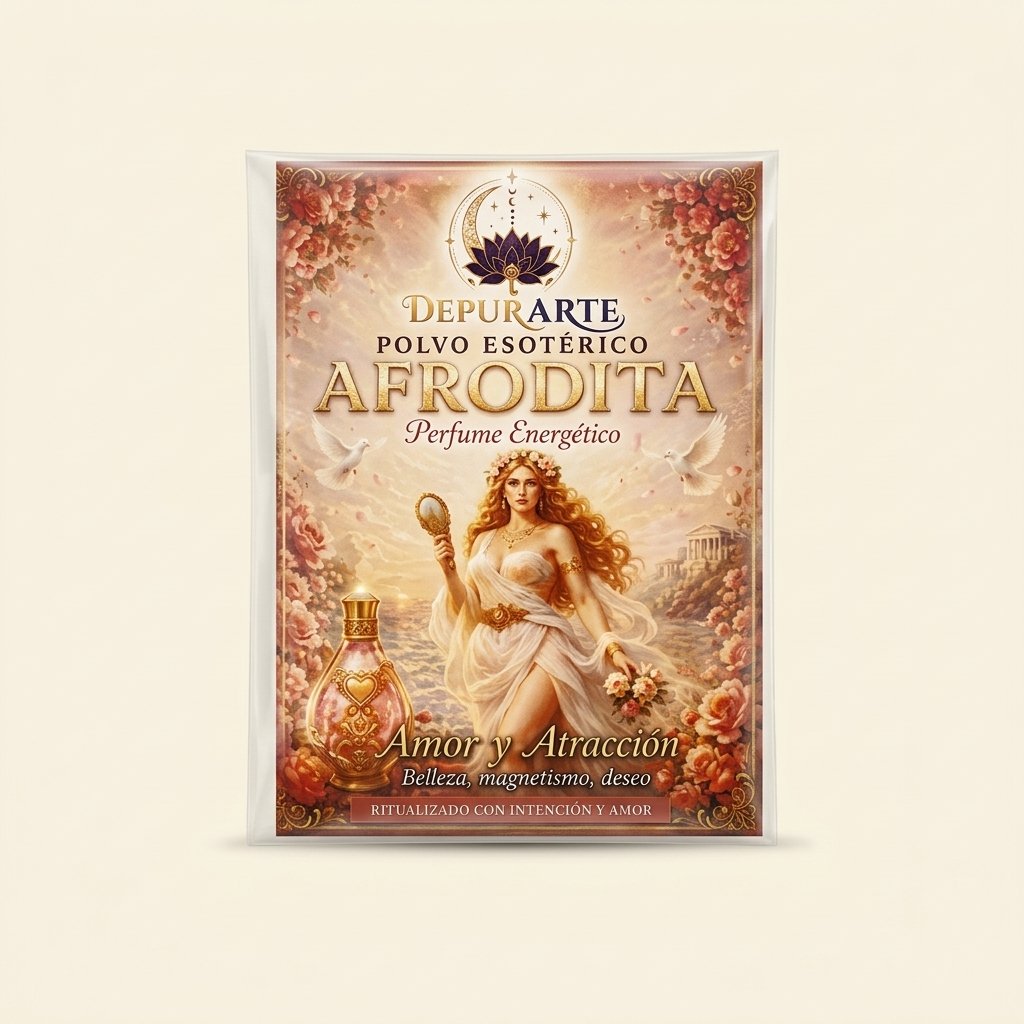 Polvo Esotérico Afrodita – Perfume Energético de Amor y Atracción (5 g)
