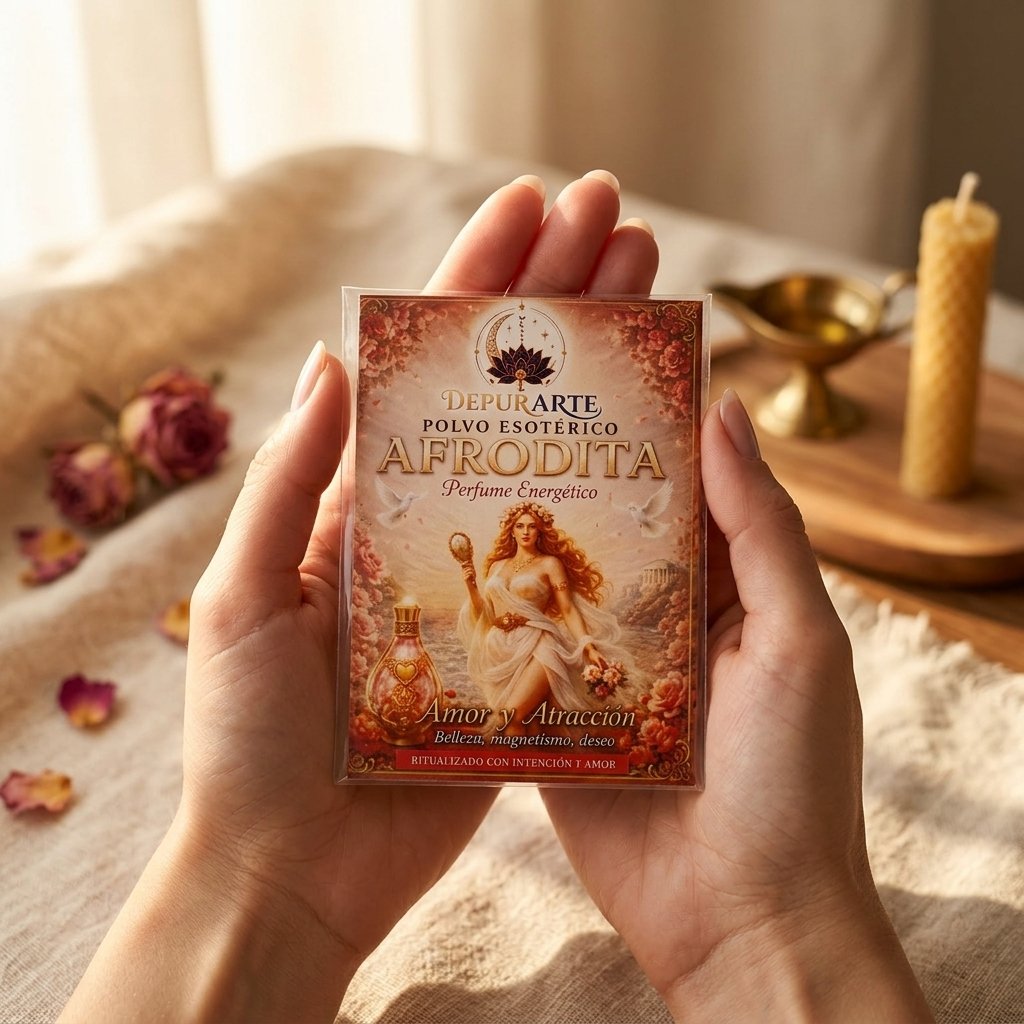 Polvo Esotérico Afrodita – Perfume Energético de Amor y Atracción (5 g)