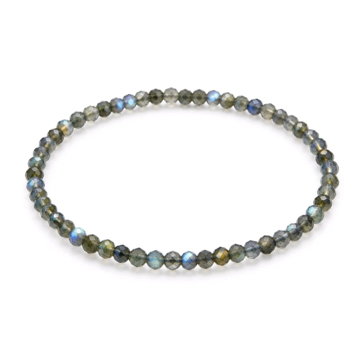 Pulsera Labradorita – Facetada 2 mm