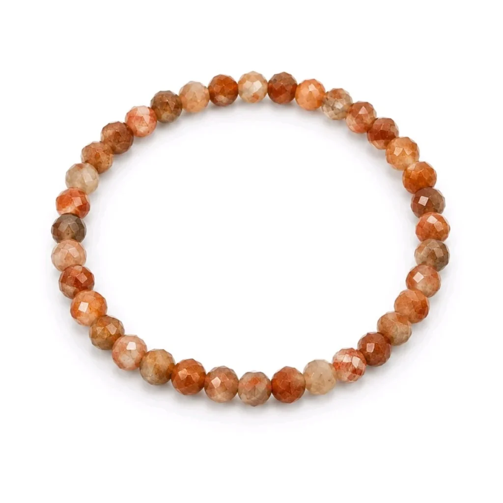 Pulsera Piedra de Sol – Minerales Facetados 4 mm
