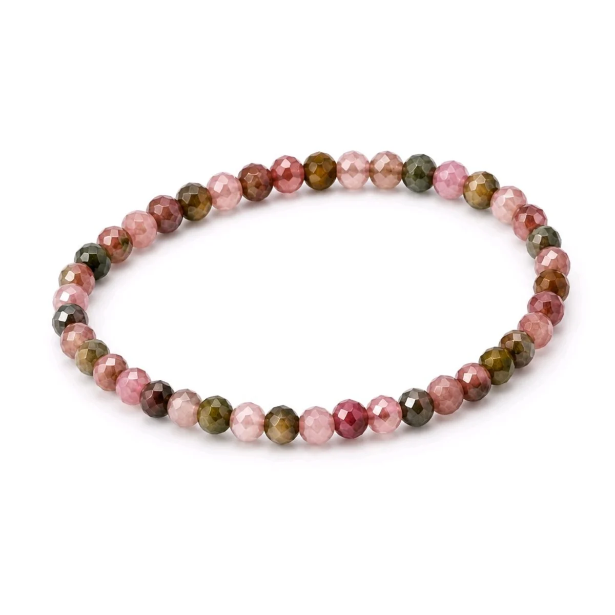 Pulsera Turmalina sandia – Facetada 3 mm
