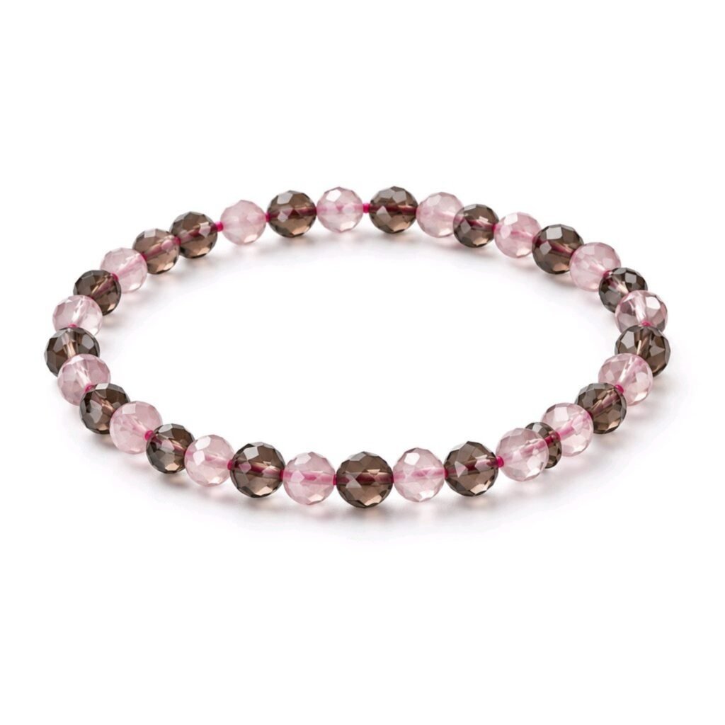 Pulsera Yin Yang del Amor – Minerales Facetados 4 mm