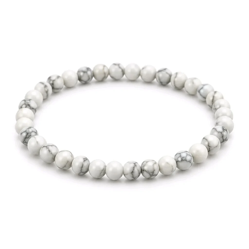 Pulsera Howlita 4 mm