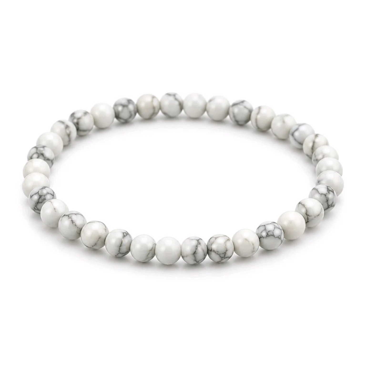 Pulsera Howlita 4 mm